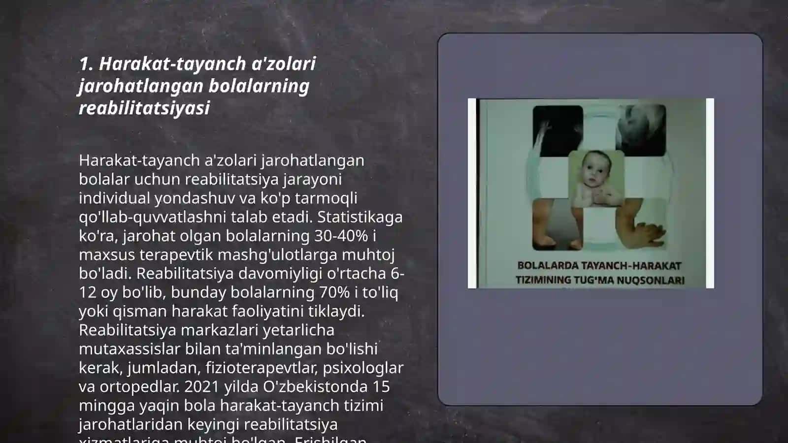 Harakat -tayanch a'zolari jarohatlangan bolalar 3