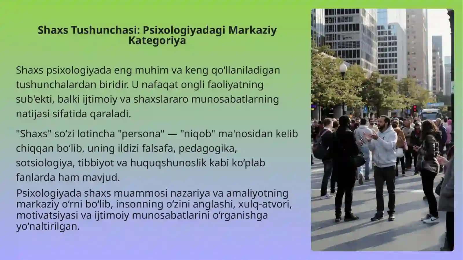 Shaxs Psixologiyasida Shaxs Muammosi 3