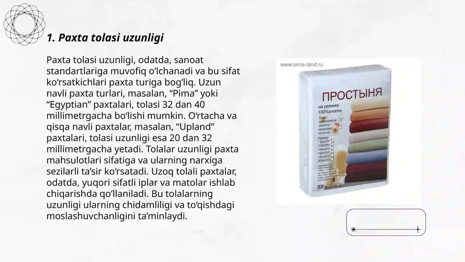Paxta sifatini belgilovchi standartlar 3