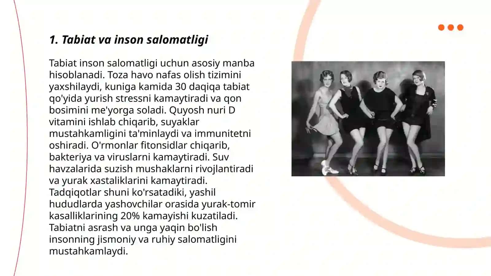 Tabiatning inson hayotidagi o'rni 3