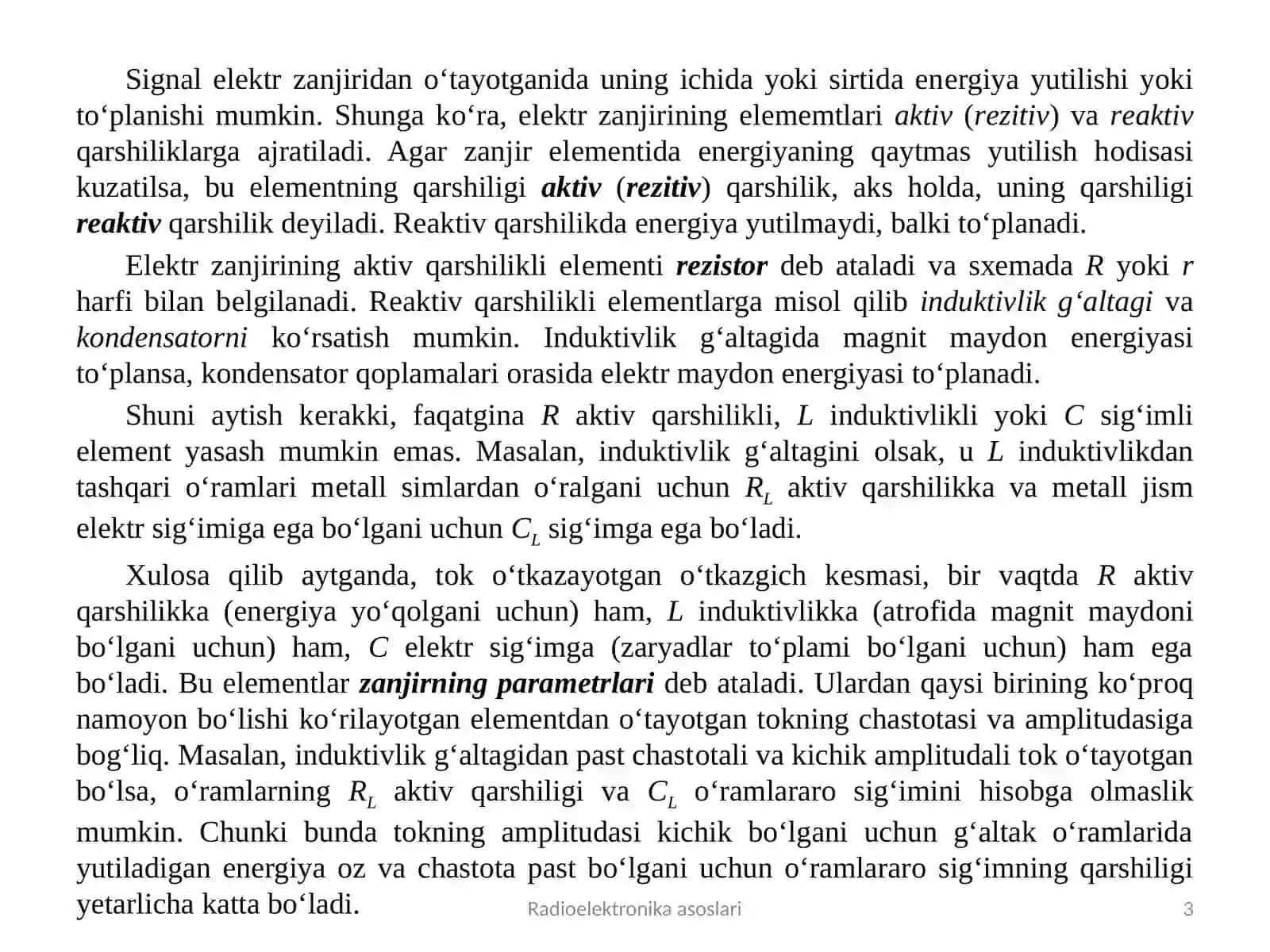 Elеktr zanjiri va uning elеmеntlari 3