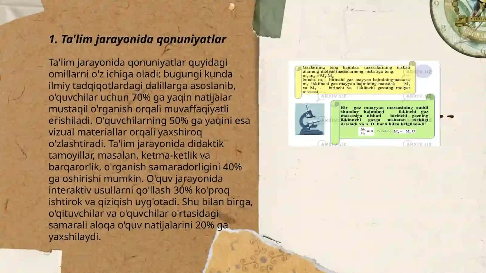 Talim qonuniyatlari 3