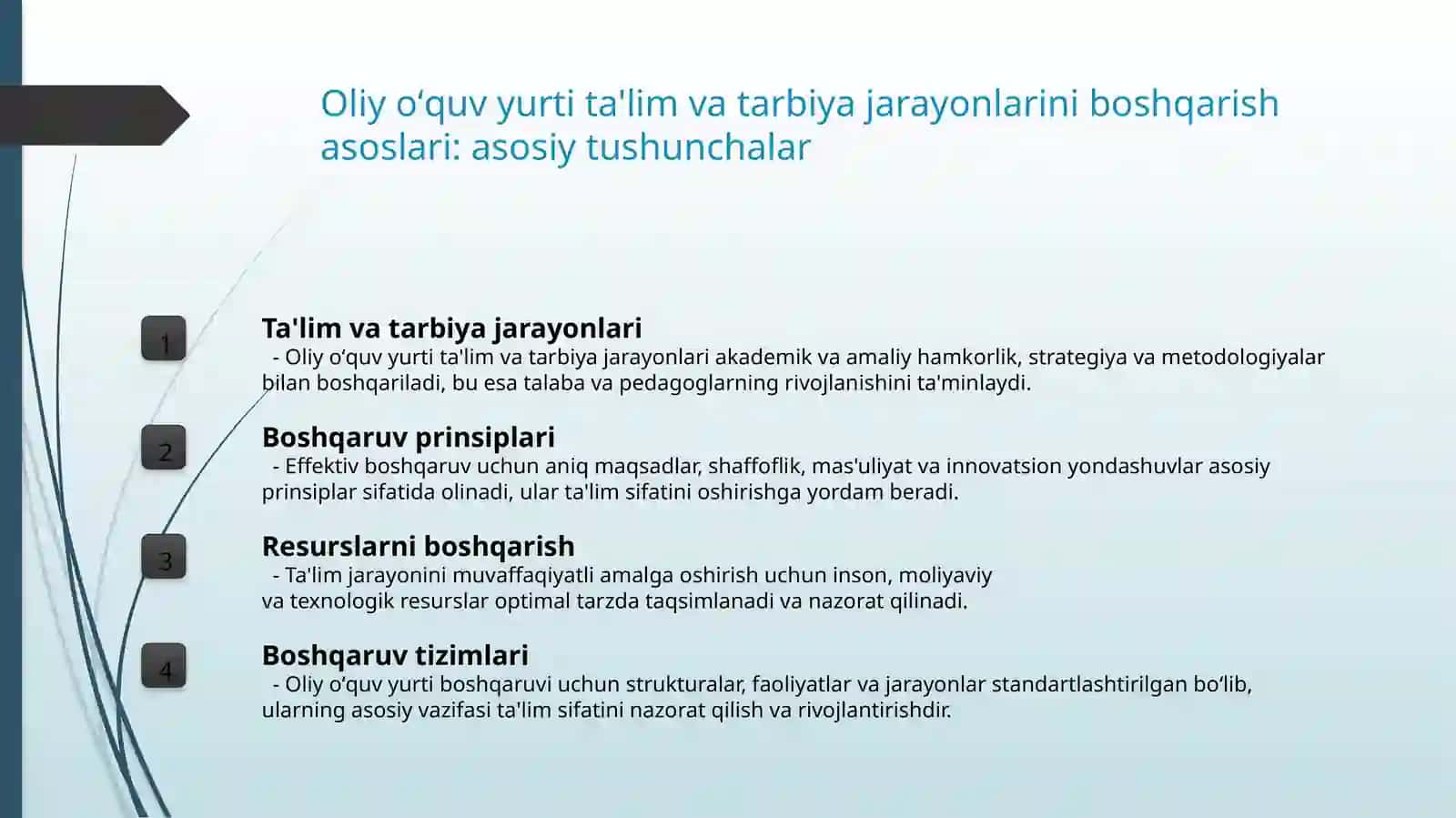 Oliy oʻquv yurti oʻquv-tarbiya jarayonini boshqarish asoslari 3