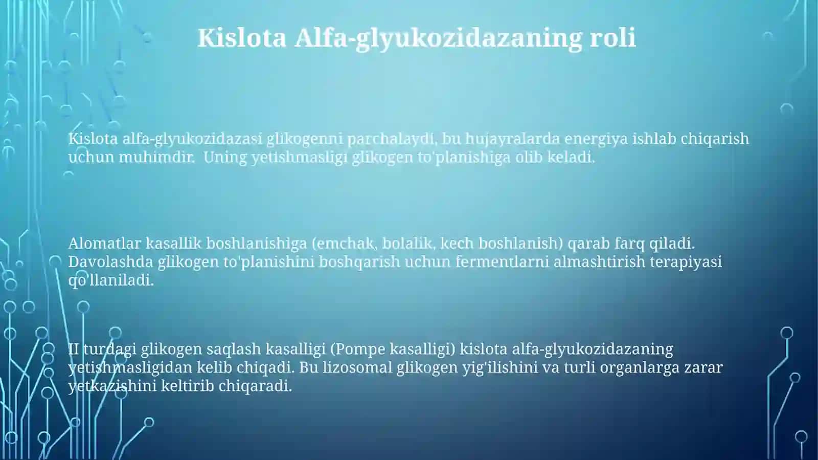 Glikogenozlar girke kyure pompe 3