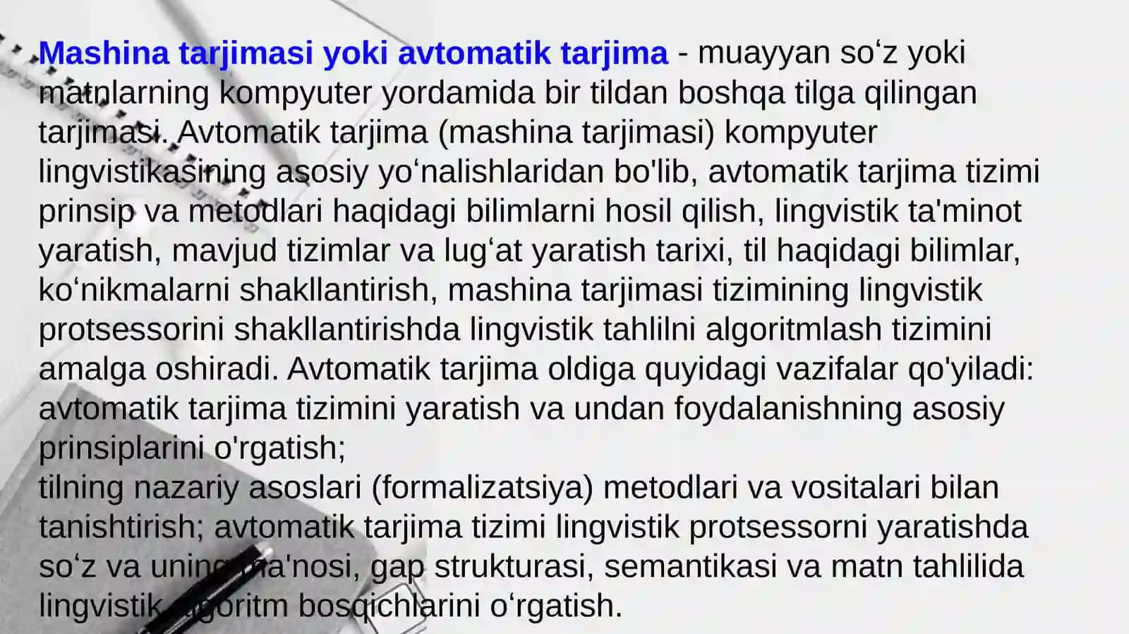 Mashina tarjimasi uchun sohaviy terminlar bazasini shakllantirish 3