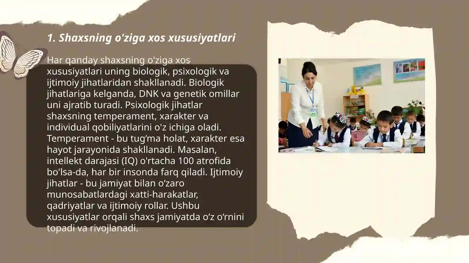 Shaxsning malaka va odatlari 3
