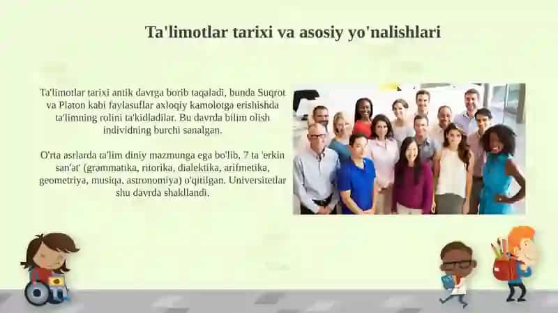 Ta'limotlar tarixi va falsafiy asoslari 3