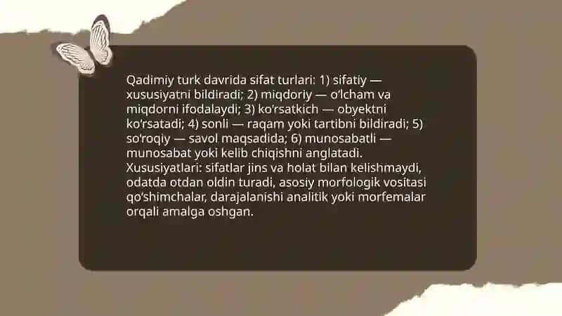 O‘zbek tili tarixida sifat turlari va darajalari 3