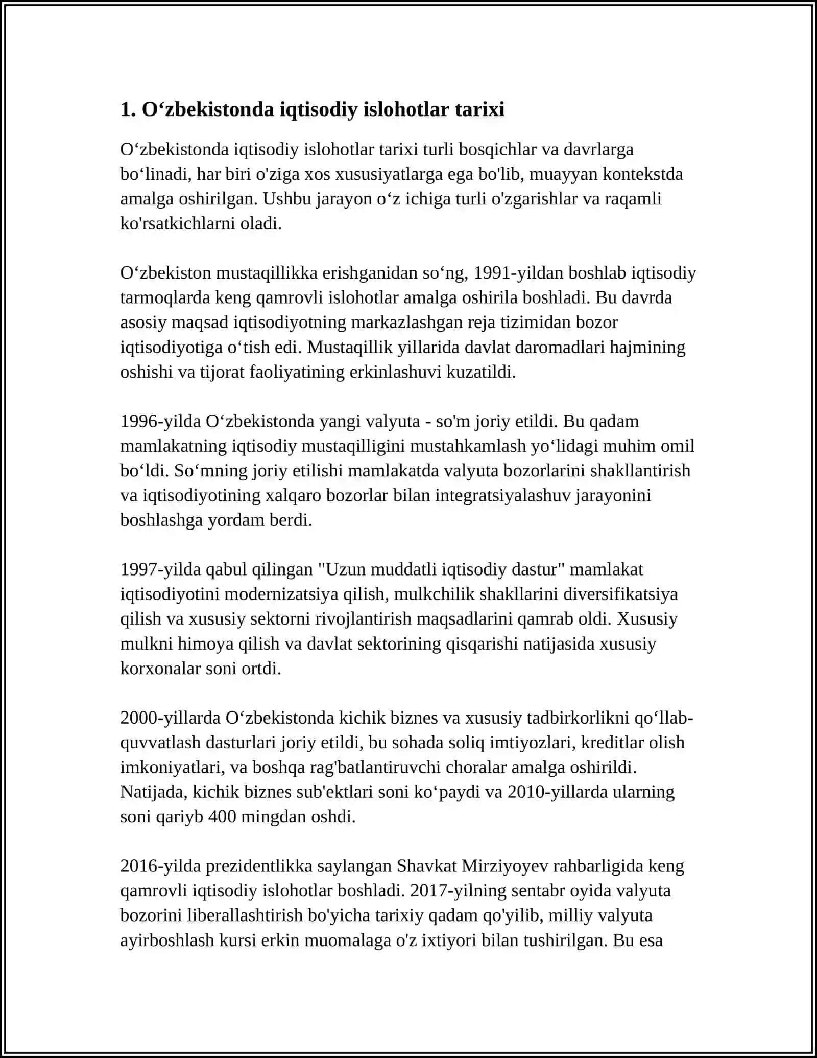 Oʻzbekiston iqtisodiy islohotlar va ishtimoiy 3