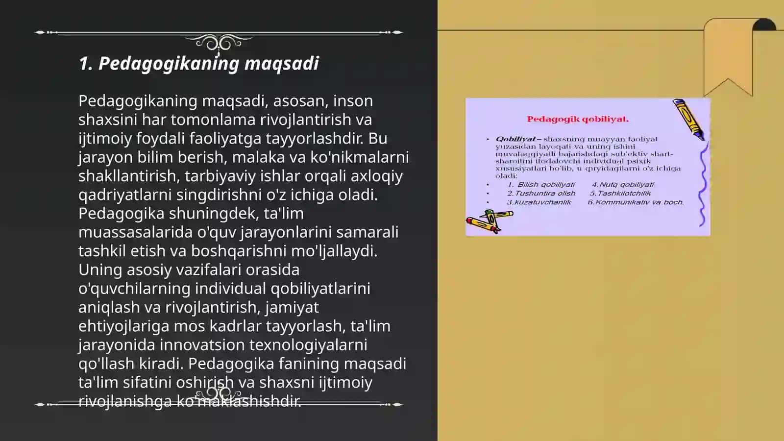 Pedagogika kasbi va uning vazifalari 3