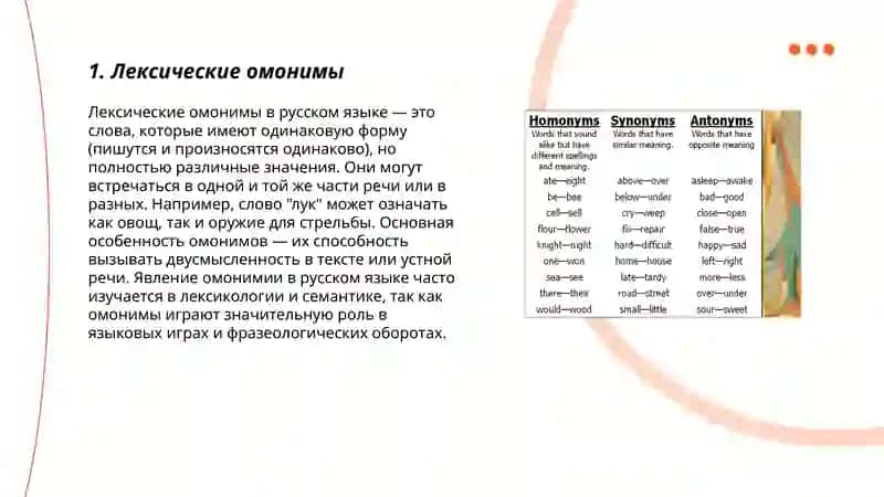 Омонимы 3