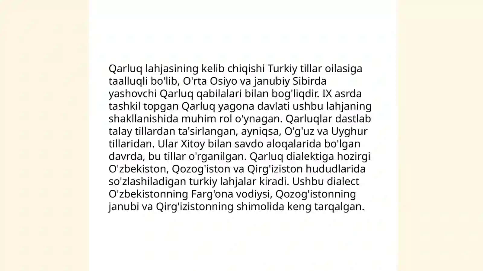 Qarluq lahjasining muhim xususiyatlari 3