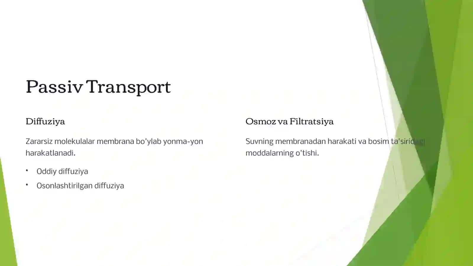 Hujayradagi Transport Jarayonlari 3