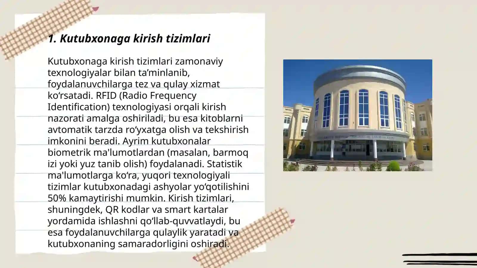 Kutubxona ma‘lumotlar bazasiga samarali kirishni tashkil etish 3