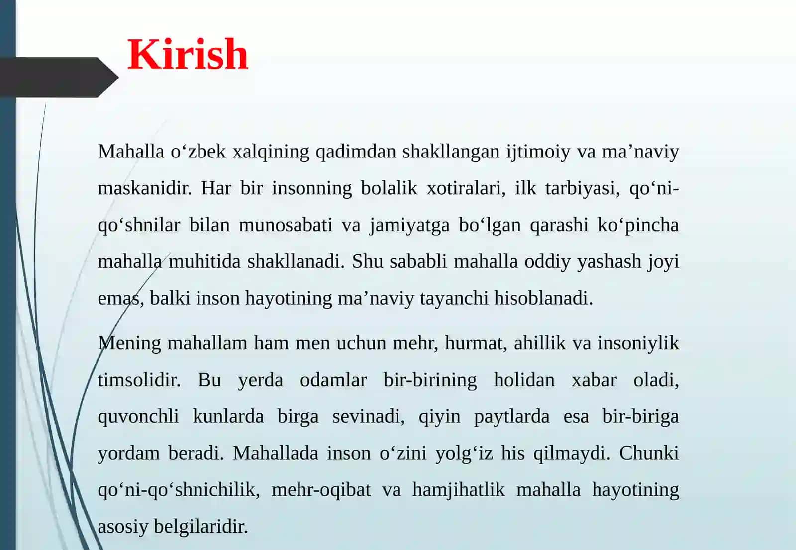 Mening mahallam–mening faxrim 3