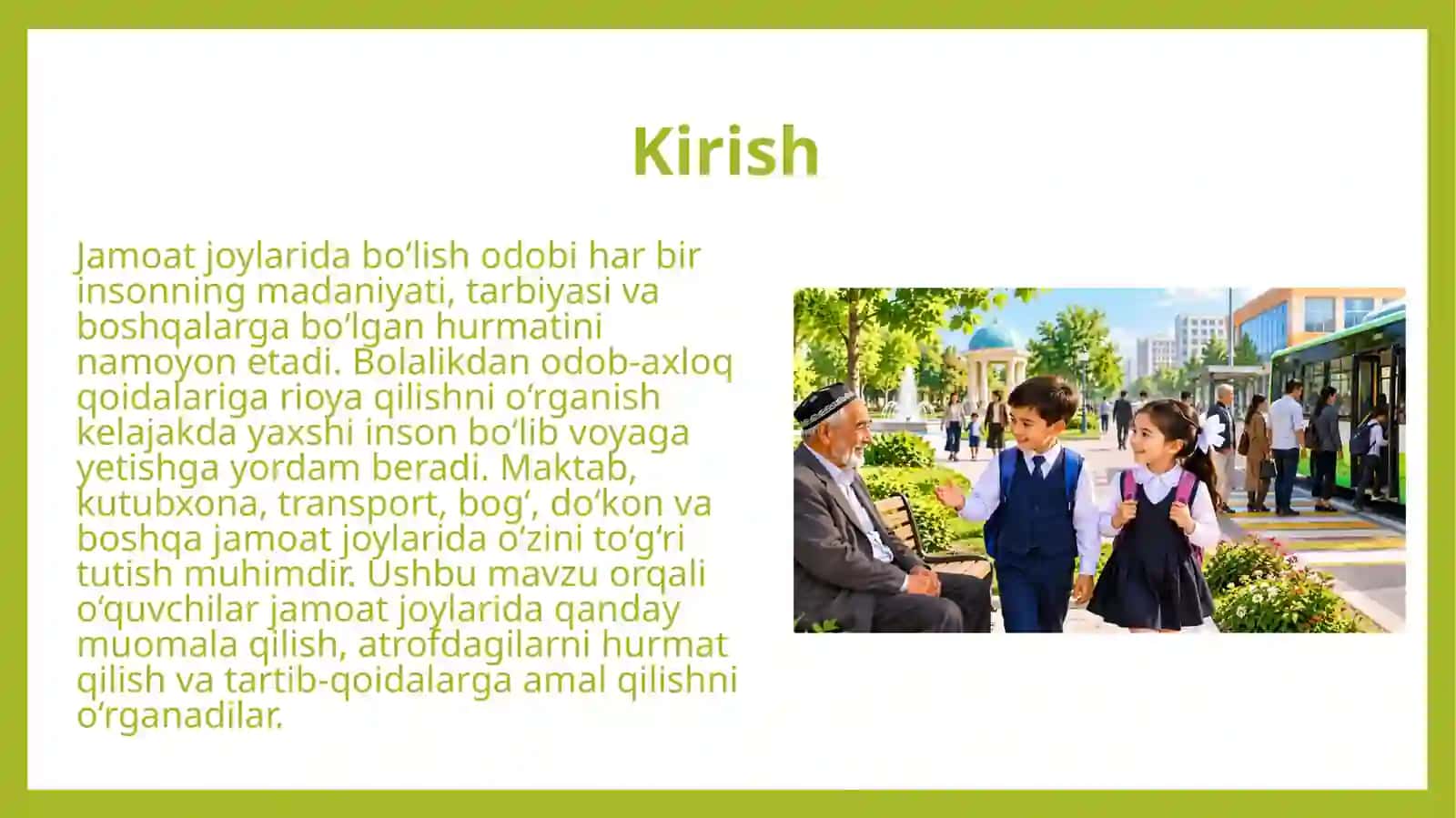 Jamoat joylarida bo‘lish odobi 3