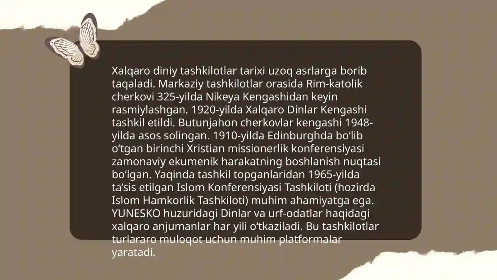 Xalqaro diniy tashkilotlar va ularning faoliyati 3
