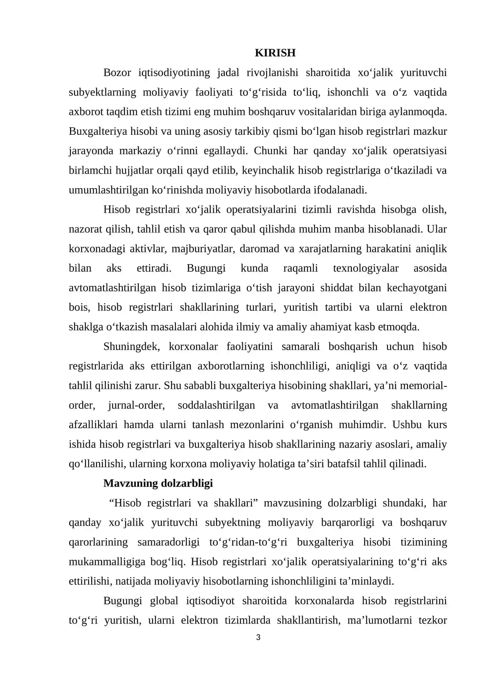 Hisob registrlari va shakllari 3