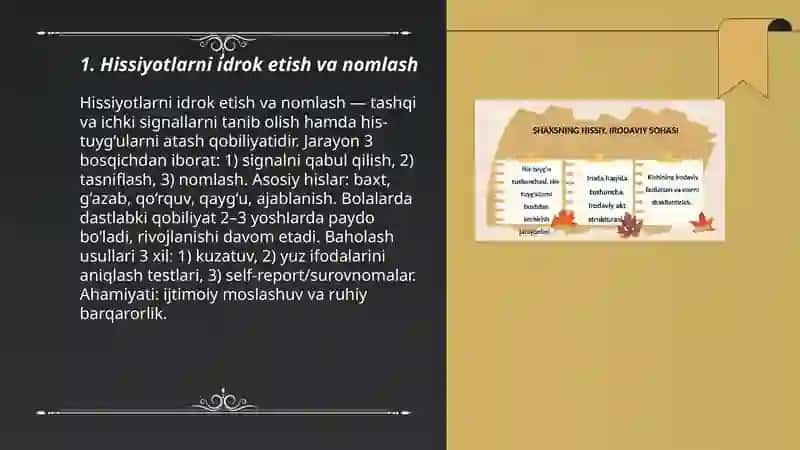 Hissiyotlarni idrok etish va nomlash 3