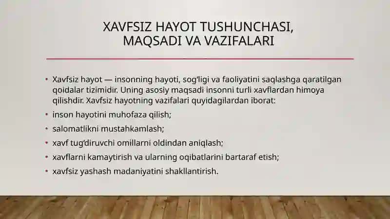 Xavfsiz hayot 3