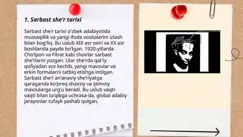 Sarbast va erkin she'r haqida 3