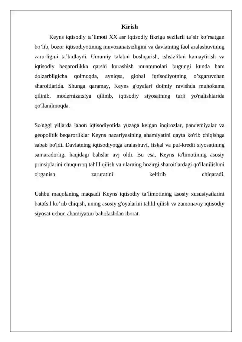 Keyns iqtisodiy ta’limoti 3