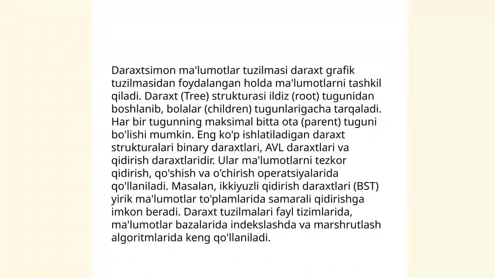 Dasturlashda ma'lumotlar tuzilmasi 3