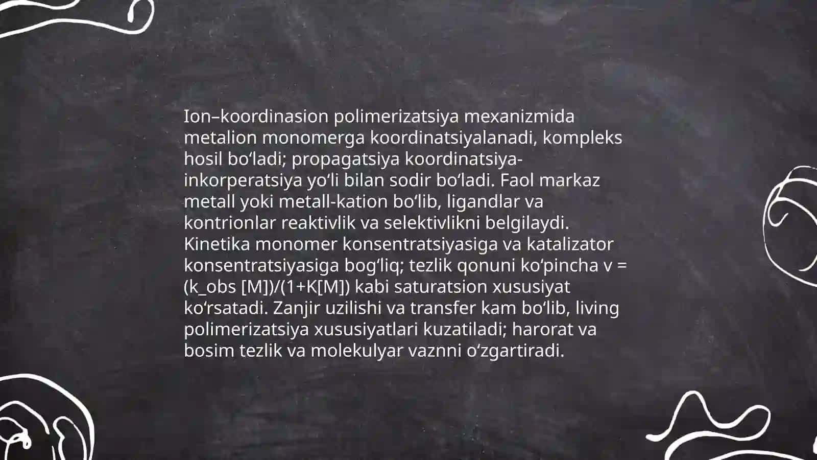 Ion–koordinasion usulda olinadigan sanoat polimerlari 3