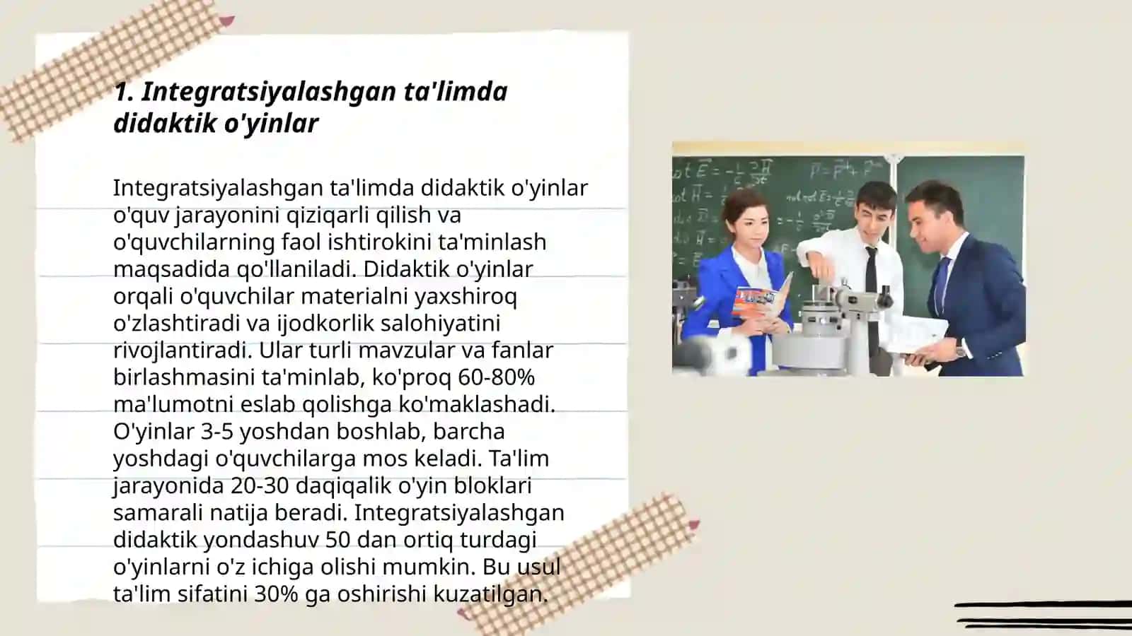 Integratsiyalashgan ta'limda o'yin texnologiyalari 3