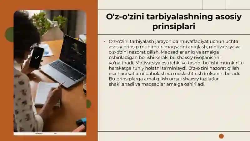 O'z-O'zini Tarbiyalash va Qayta Tarbiyalash 3