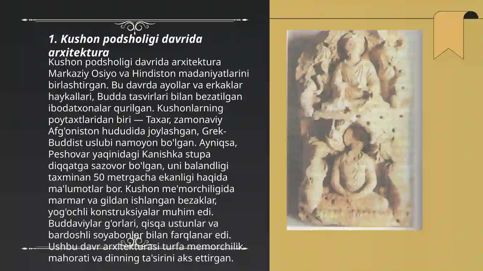 Kushon podsholigi davri madaniyati va sanati 3