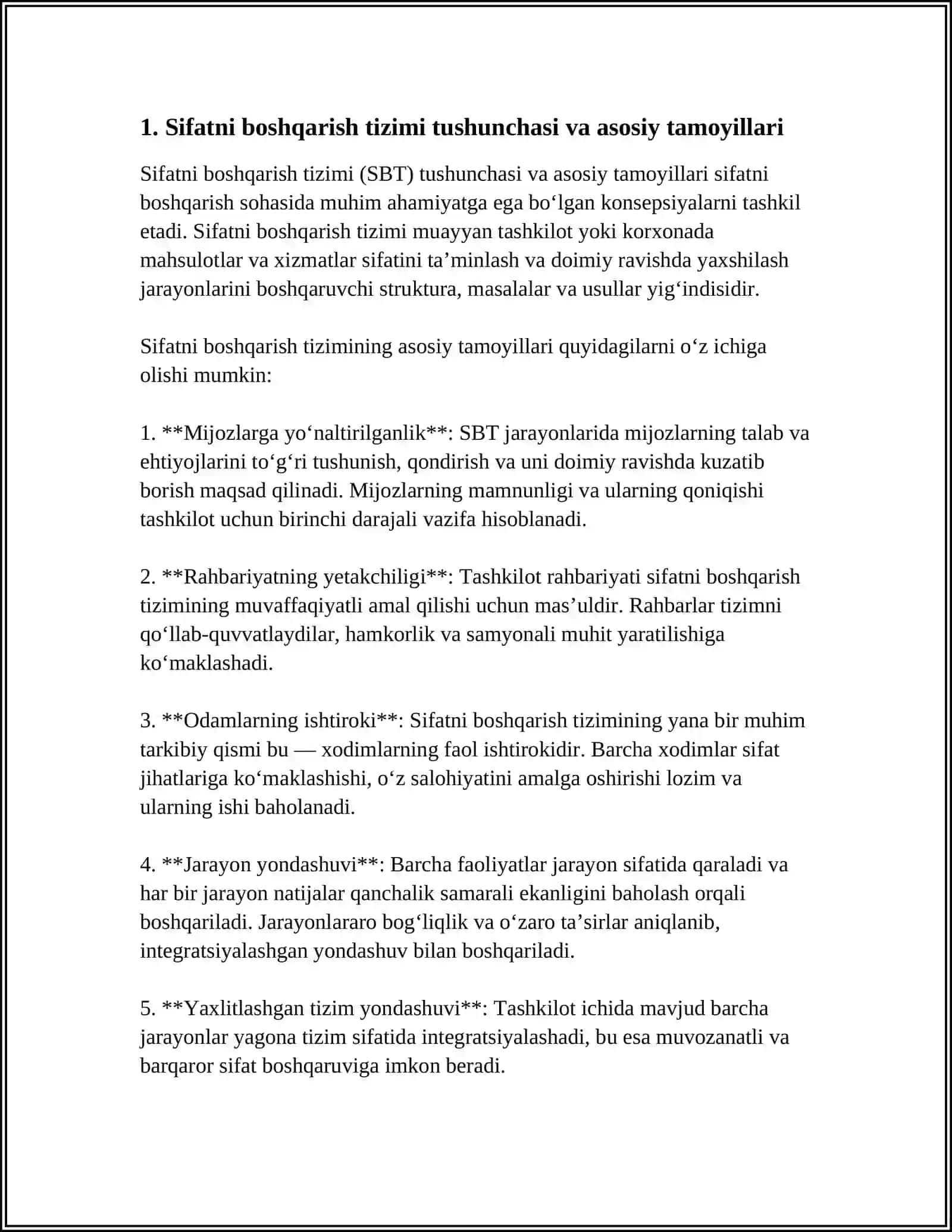 SIFATNI BOSHQARISH TIZIMI 3