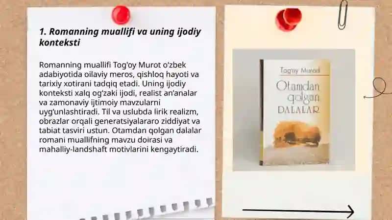 Otamdan qolgan dalalar romoni 3