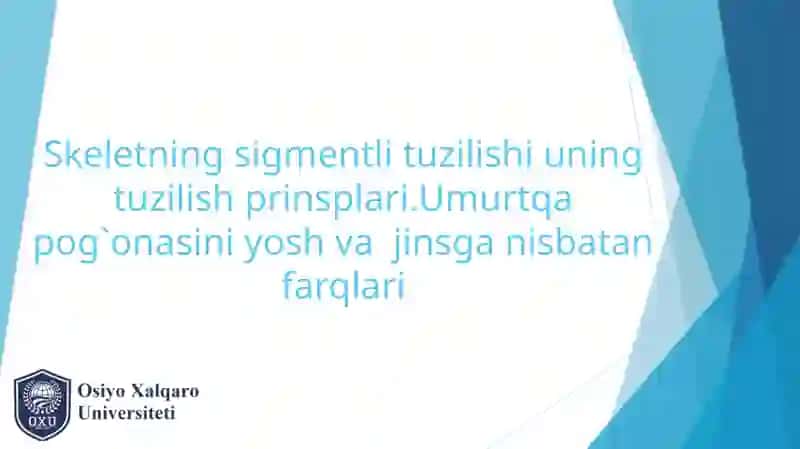 Mironsho Yusupov - Anatomiyada umumiy tuzulish 3