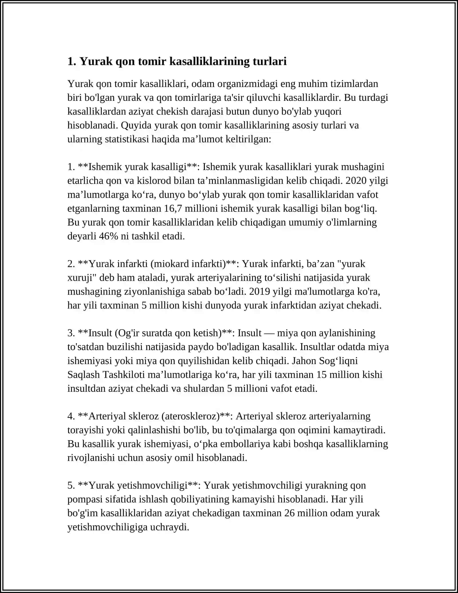 YURAK QON TOMIR KASALLIKLARIDA BOLARLANI PARISHLASH 3