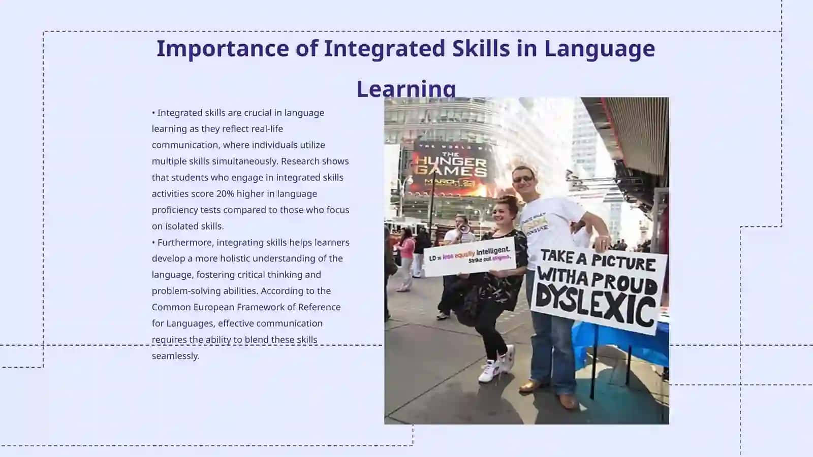 Integrated Skills Teaching: Balancing the Four Skills task ( reading,writing,speaking and listening) 3