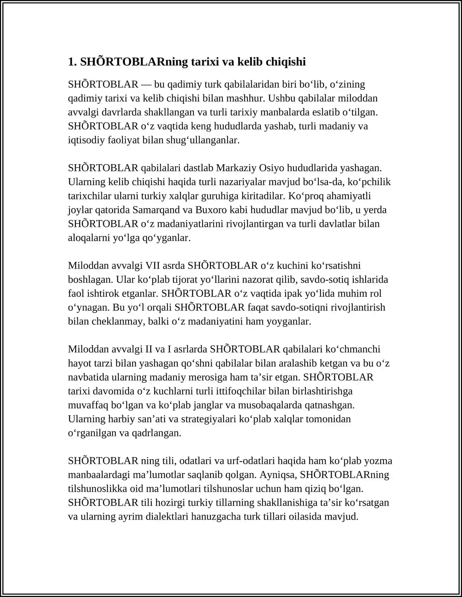 SHÕRTOBLAR 3