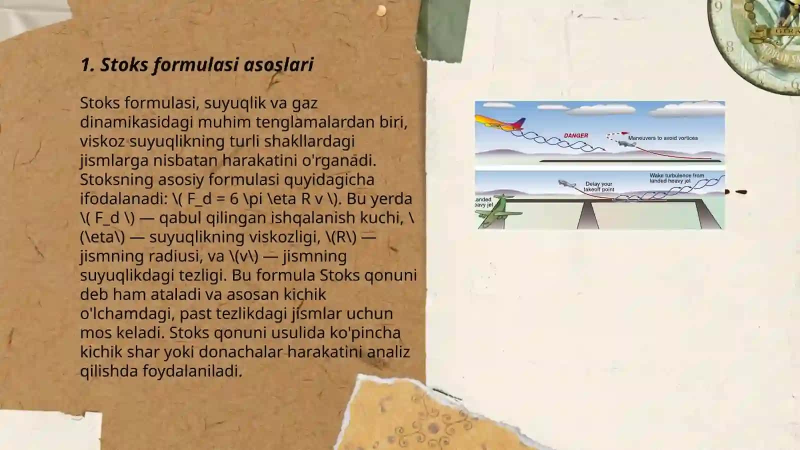 Stoks formulasi asoslari 3
