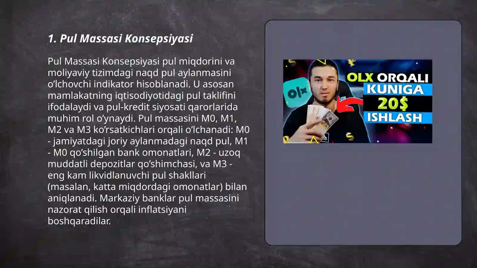 Pul massasi va pul agregatlari 3