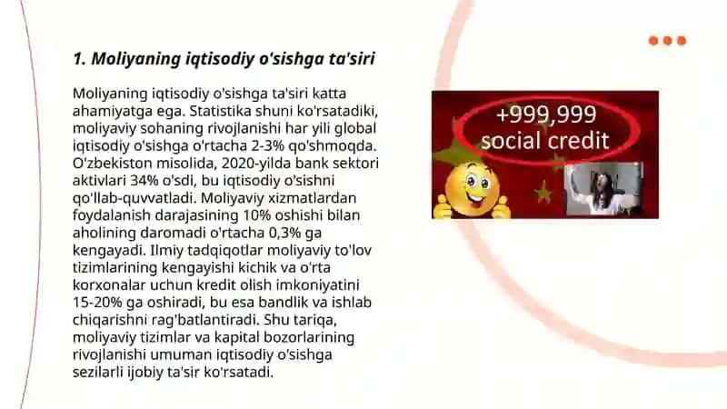 Moliyaning ijtimoiy iqtisodiy ahamiyati 3