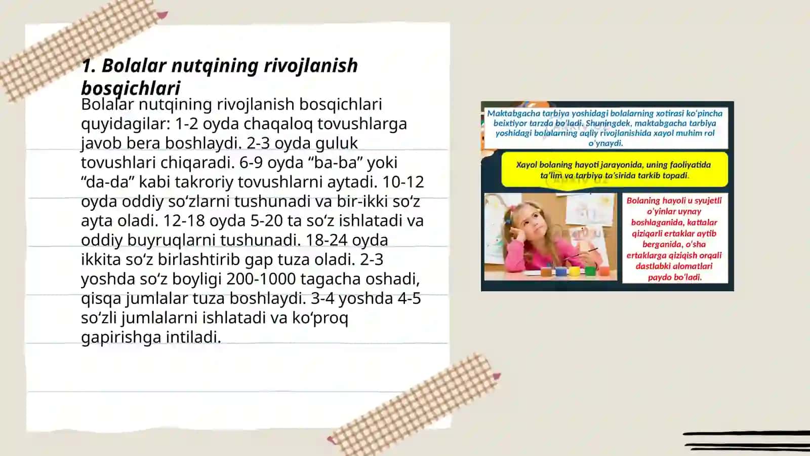 Bolalar nutqining rivojlanish bosqichlari 3