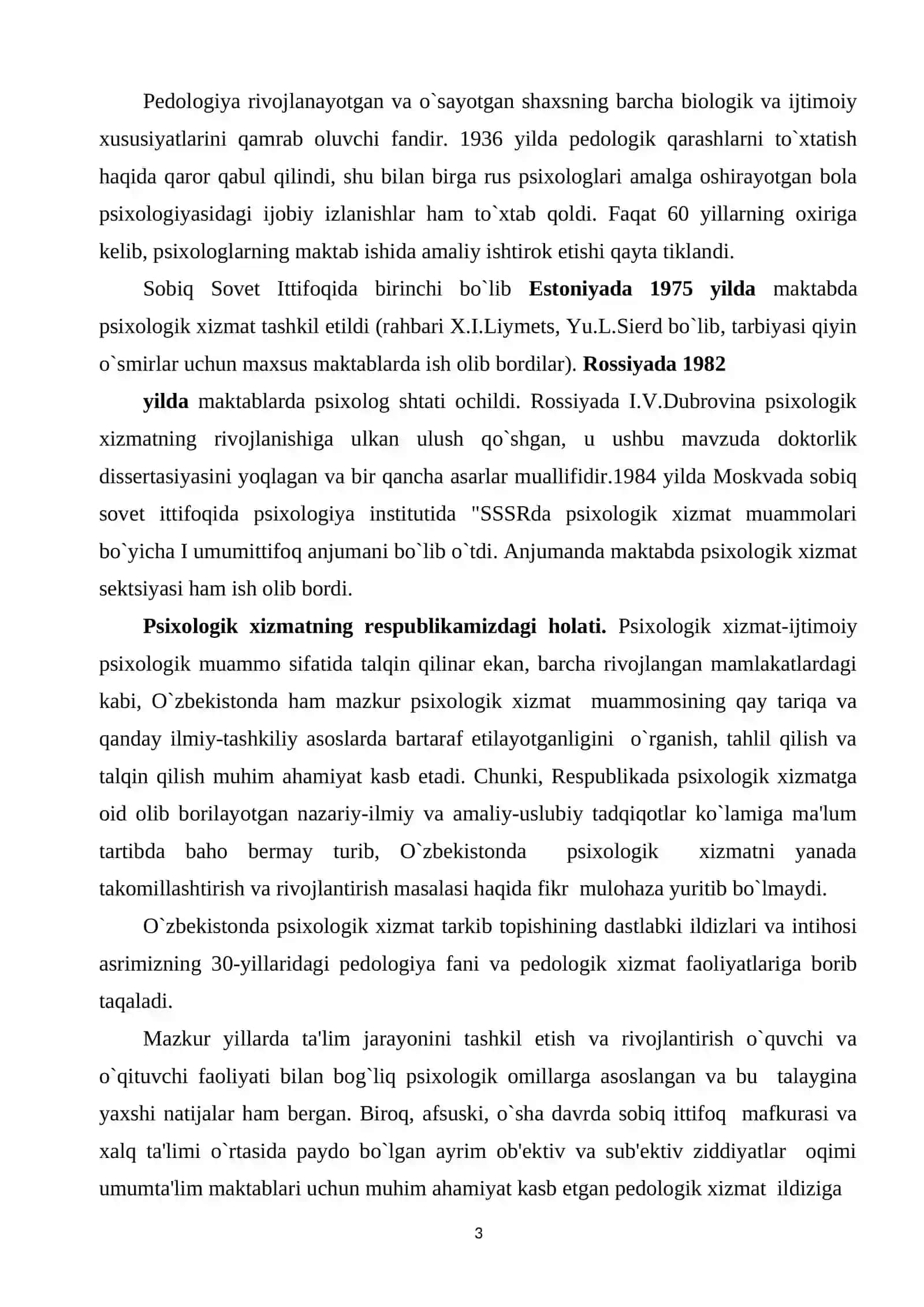 Psixologik xizmat faoliyatining yoʻnalishlari 3
