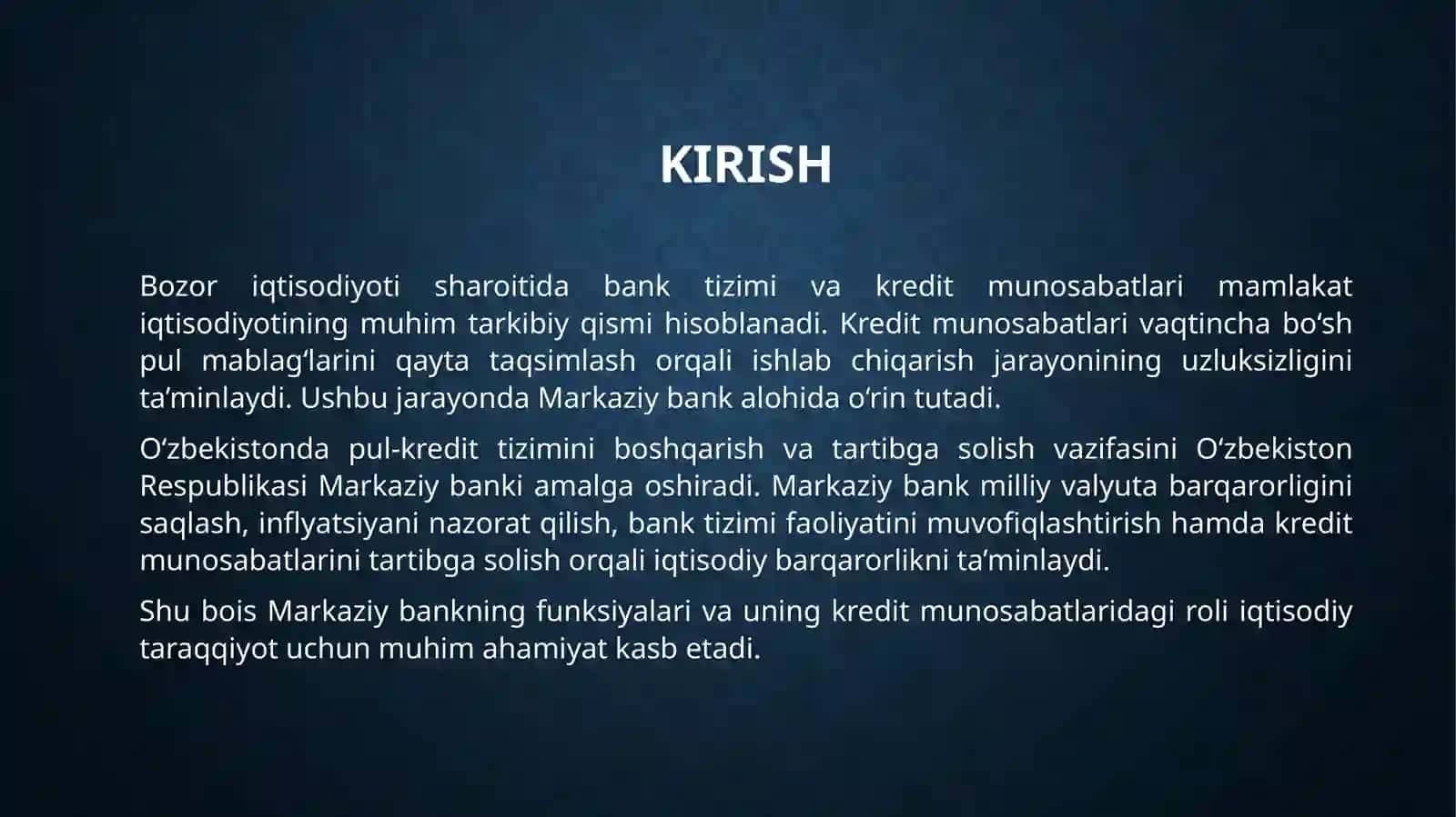 Markaziy bankning funksiyalari 3