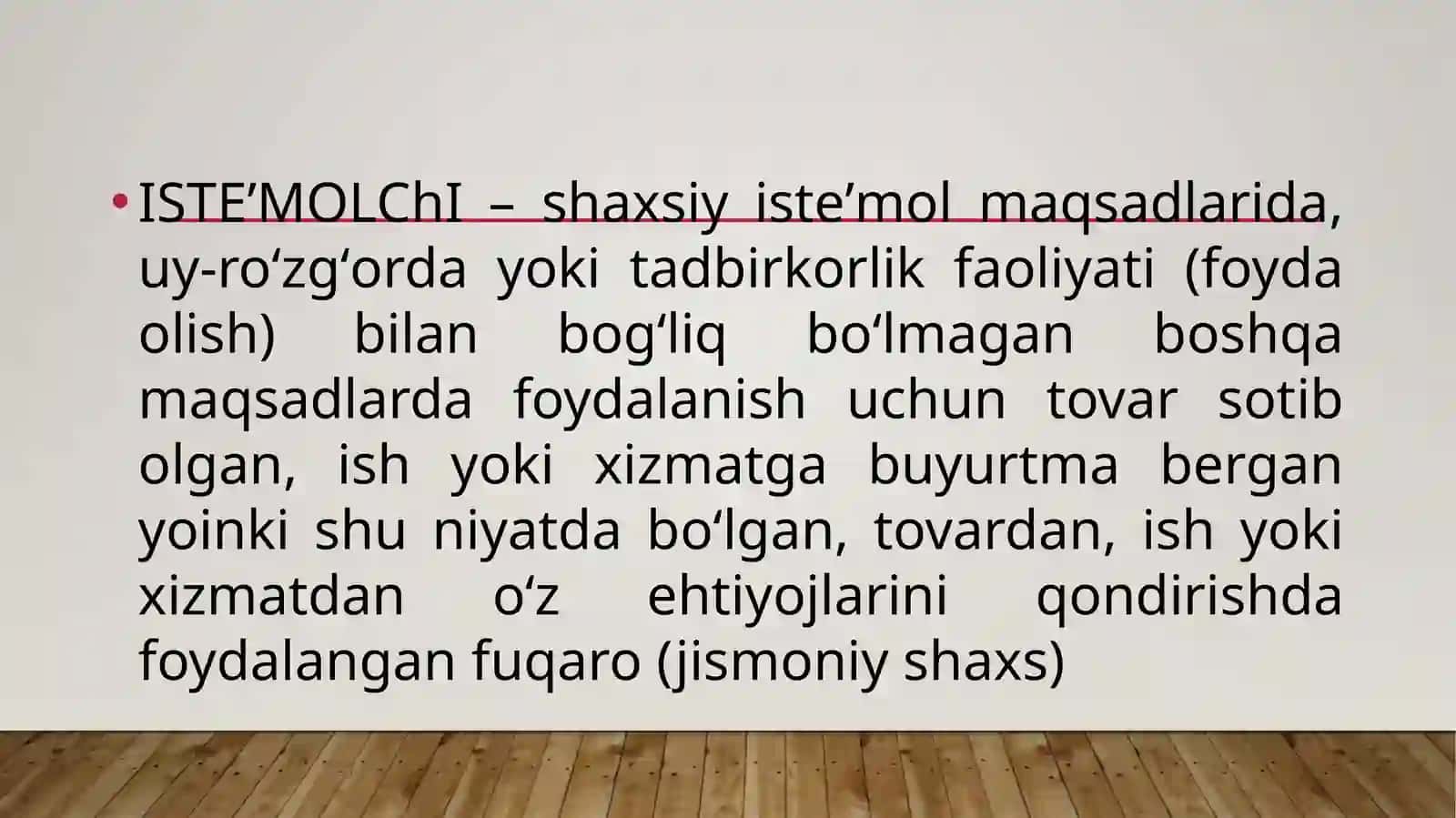 Tadbirkorlik faoliyatida iste'molchi huquqlari 3