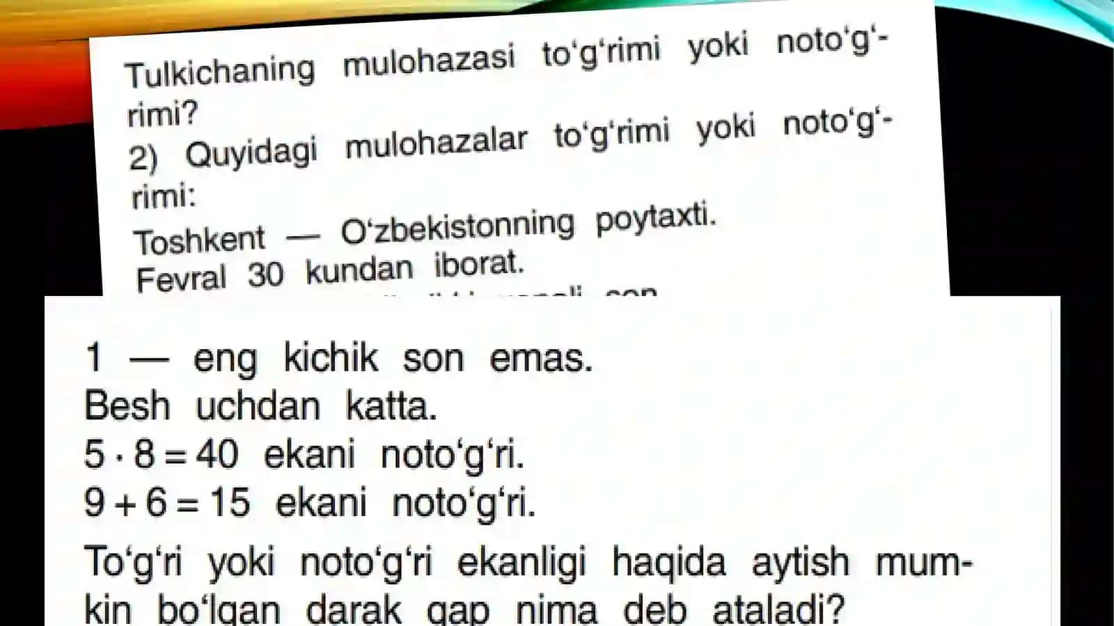 Mulohazalar 3