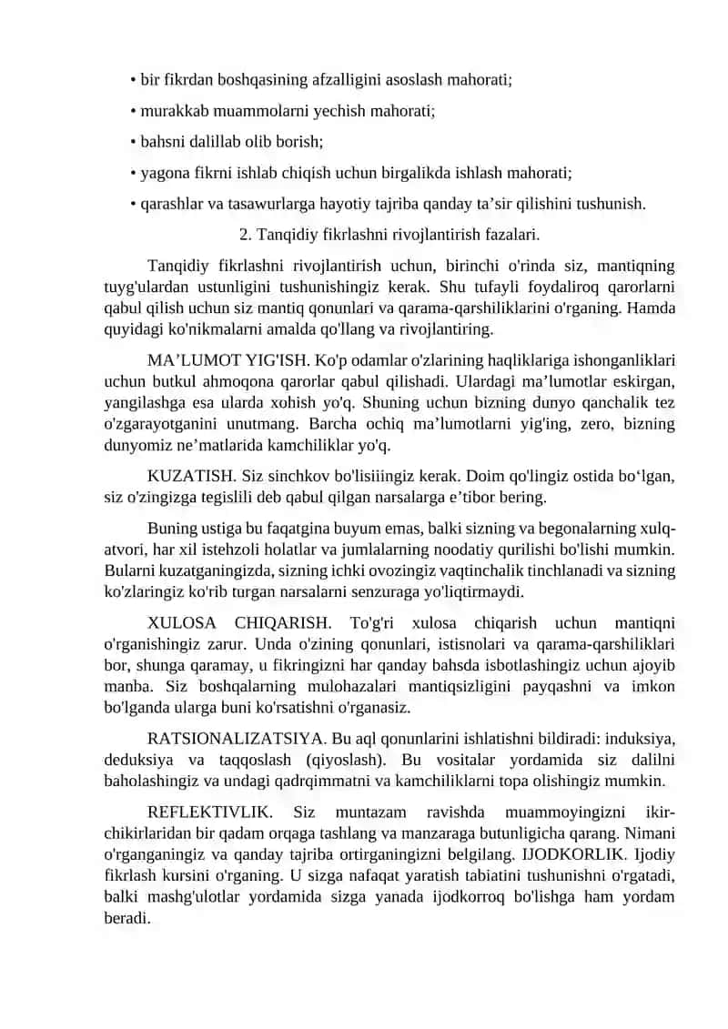 Huquqshunos faoliyatida tanqidiy fikriashning ahamiya 3