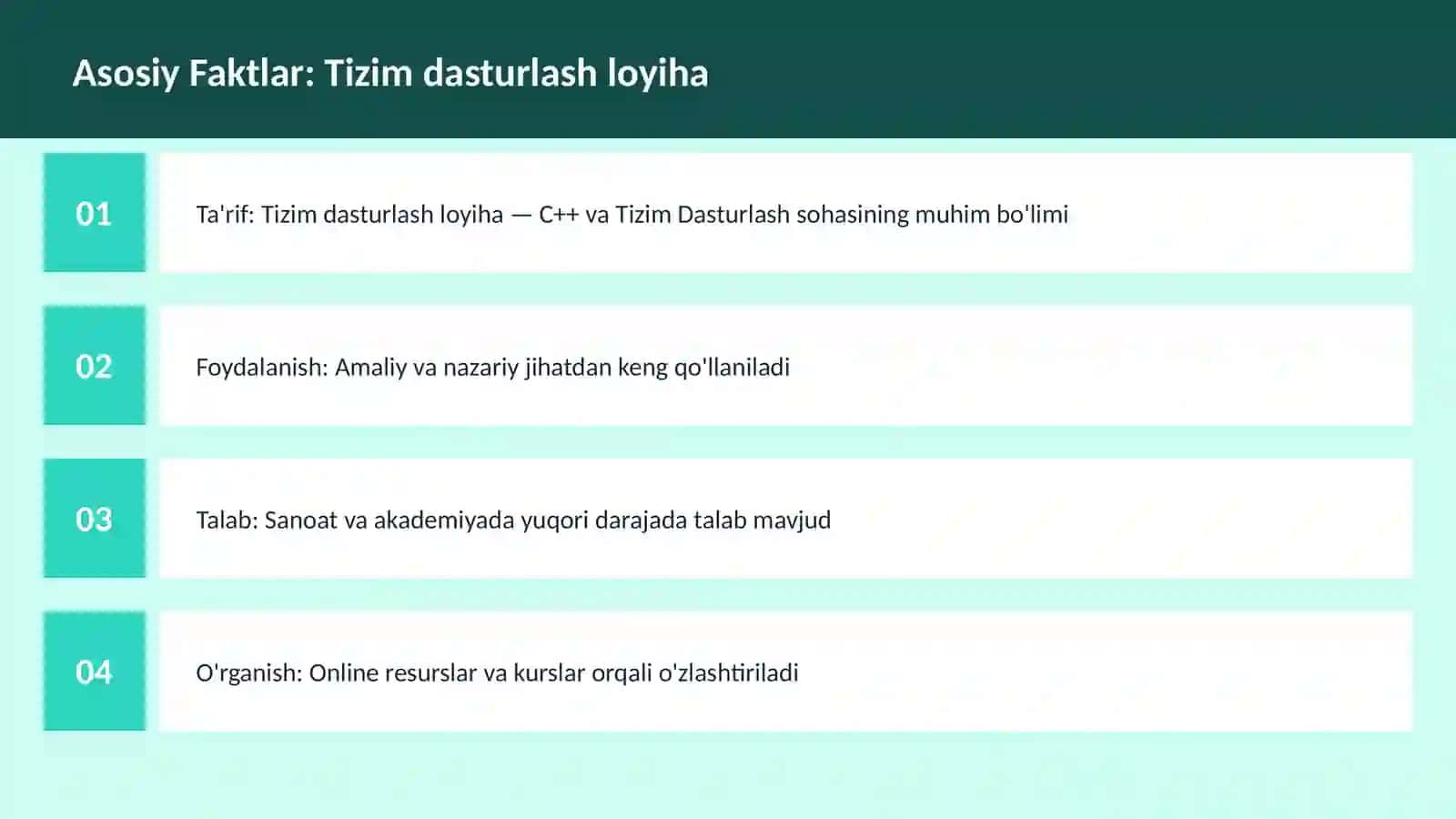 DASTURLASH | C++ VA TIZIM DASTURLASH 3