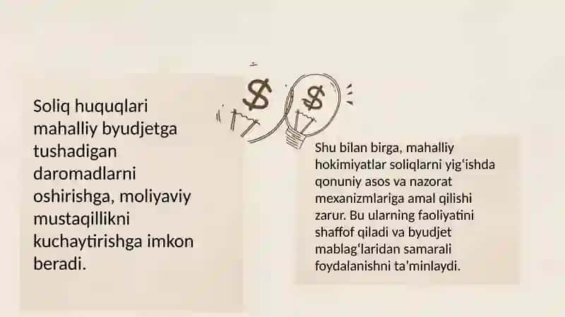 Mahalliy hokimiyatlarning soliq-budjet huquqlarini oshirish masalalari 3