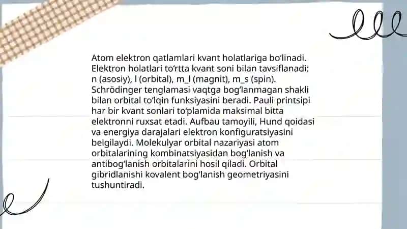 Kimyodan fakultativ mashgʻulotlar 3