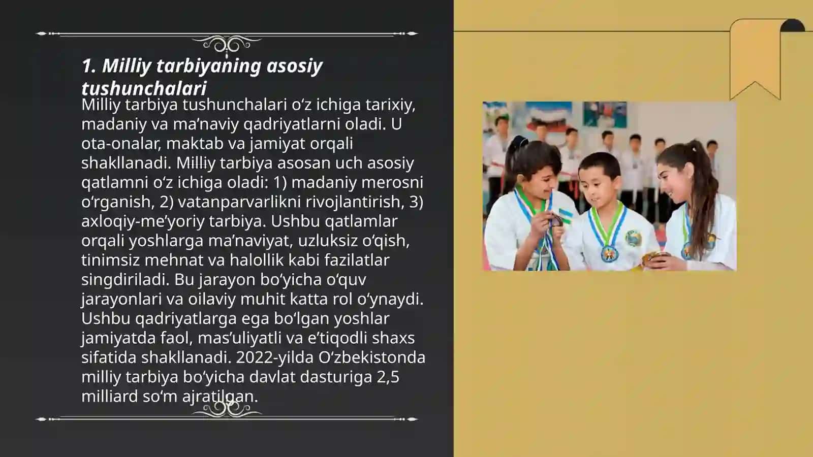 Milliy tarbiya fani va unga oid meyyori xujjatlar 3